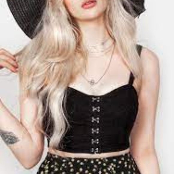 Disturbia Tops - Disturbia Freya Broderie Bralet